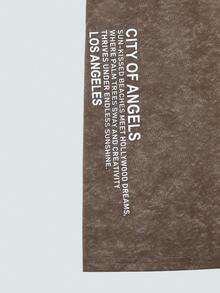 Modcrash Zrgoth Men's Casual Versatile Simple Printed Element Short Sleeve T-Shirt - Brown - View 5