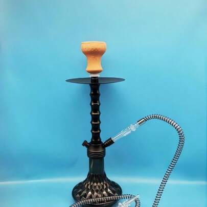 1件套全新阿拉伯风格套装，单管亚克力材质，配硅胶软管和陶瓷碗，经久耐用，适用于家居、派对、户外活动，男女皆宜的礼物