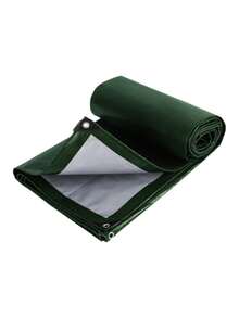 3x6m Lona impermeable de color verde militar con cuerda, lona impermeable y resistente a los rayos UV de PE con recubrimiento doble, con propiedades de bloqueo de luz intensas, adecuada para cubrir cultivos, vehículos, montar tiendas y protección contra la lluvia y el sol - Multicolor - Ver 9