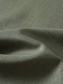 GlowEve 女款橄欖綠兩件套，不對稱下擺針織套頭上衣與收腰A字裙，優雅秋季法式時髦早午餐復古穿搭 - 軍綠色 - 查看 9