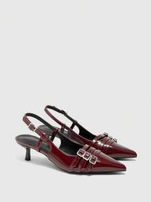 CUCCOO BIZCHIC Tacones para mujer - Burdeos - Ver 3