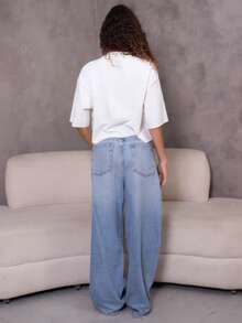 juhmazzocco Women's Fall Streetwear Daily Wear Vintage Y2K Going Out Hip-Hop Casual Oversized  Crop  Lips Graphic Tee - White - View 5