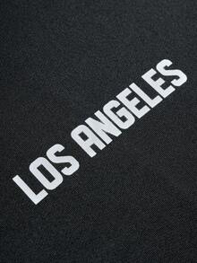 PAVTROS Conjunto de camiseta de verano casual holgada de manga corta con cuello redondo y hombros caídos de color contrastante para hombres - Multicolor - Ver 4