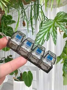 Móc khóa xoay giảm căng thẳng hình bàn phím mini, làm từ nhựa ABS, món quà hoàn hảo cho người lớn. - Nhiều màu - Xem 4