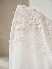 MOTF PREMIUM 女士白色花边短袖T恤 - 白色 - 查看 6