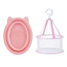 1 buah/2 buah warna Pink/Abu-abu/Ungu, Alat Pembersih Kuas Makeup, Set Alat Pembersih Kuas Kosmetik yang Dapat Diperpanjang & Digunakan Kembali, Untuk Kuas, Puff Bedak, dan Spons, Set Aksesoris Makeup, Hadiah - MultiWarna - View 22