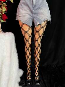 Phụ kiện nội y nữ (Vớ lưới) - màu đen - Xem 3