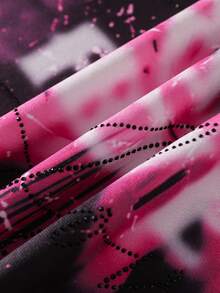 ROMWE MEN Camiseta de manga corta con estampado de figura de estatua para hombres - Multicolor - Ver 2