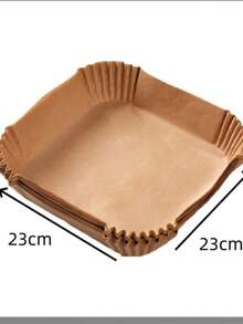 50/100/150 PCS Extra High & Thick, Oil-Proof Leakproof Square Parchment Paper For Air Fryers, Household High-Temperature Resistant Oil-Absorbing Liner, Special Square Baking Paper - Square [oil-proof] Frying Pan Paper - View 7