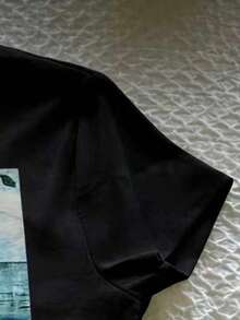 Glimmora Women's Casual Landscape Print T-Shirt, Summer - Multicolor - View 3