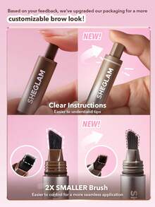 SHEGLAM Brow-Fection 斜角刷 & Dip-Ash 頭髮狀筆觸液體 Eyeborw Eyeborw 凝膠筆易於著色持久快乾自然造型勾勒輪廓填充眉妝 品牌 美容 化妝 化妝品 適合女性與女孩 完美搭配夏季春季 Y2K 時尚 流行 生日 母親節禮物 假期 派對準備就緒 最佳顏色 - Ash - 查看 4