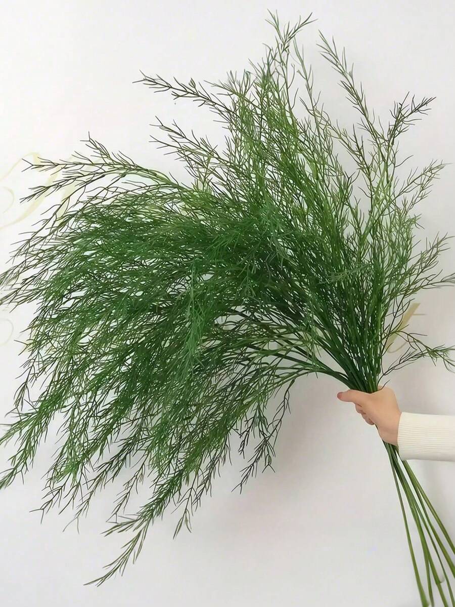 1株/2株/5株/10株仿真蕨类植物,模拟绿色植物枝条,蕨类,人造植物,婚礼装饰,春季装饰,厨房家居装饰,房间装饰,墙面装饰,卧室装饰,花瓶,房间配件,厨房装饰,房屋装饰,生日派对用品,仿真植物,装饰中心摆件 - 綠色 - 查看 1