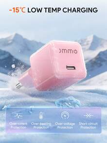 JMMO Bộ sạc PD phích cắm EU, Bộ chuyển đổi sạc nhanh USB-C một cổng di động cho du lịch ngoài trời, Bộ sạc nguồn Type-C 25W cho điện thoại Android Galaxy - Phích cắm loại C của EU (220-240V) - Xem 2