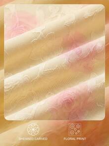 Enchnt Đầm hai dây Jacquard bất đối xứng với đường viền xếp nếp, phong cách nghỉ mát biển. - Màu vàng - Xem 9