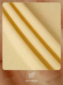 Enchnt Vestido midi de cintura alta con cuello asimétrico y cintura fruncida - Amarillo - Ver 8