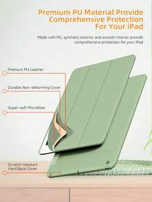 Funda protectora DANYCASE compatible con iPad A16, Air 11/13, M3 2025, Mini 7, A17, Pro 2024, Air 11/13, M2 2024, Pro 11/13, M4 2024 (7.ª, 8.ª, 9.ª generación, 10.2 pulgadas), Air 4, Air 5, Pro 11 pulgadas (2.ª, 3.ª, 4.ª generación), Pro 12.9 pulgadas (4.ª, 5.ª, 6.ª generación) - verde menta - Ver 9