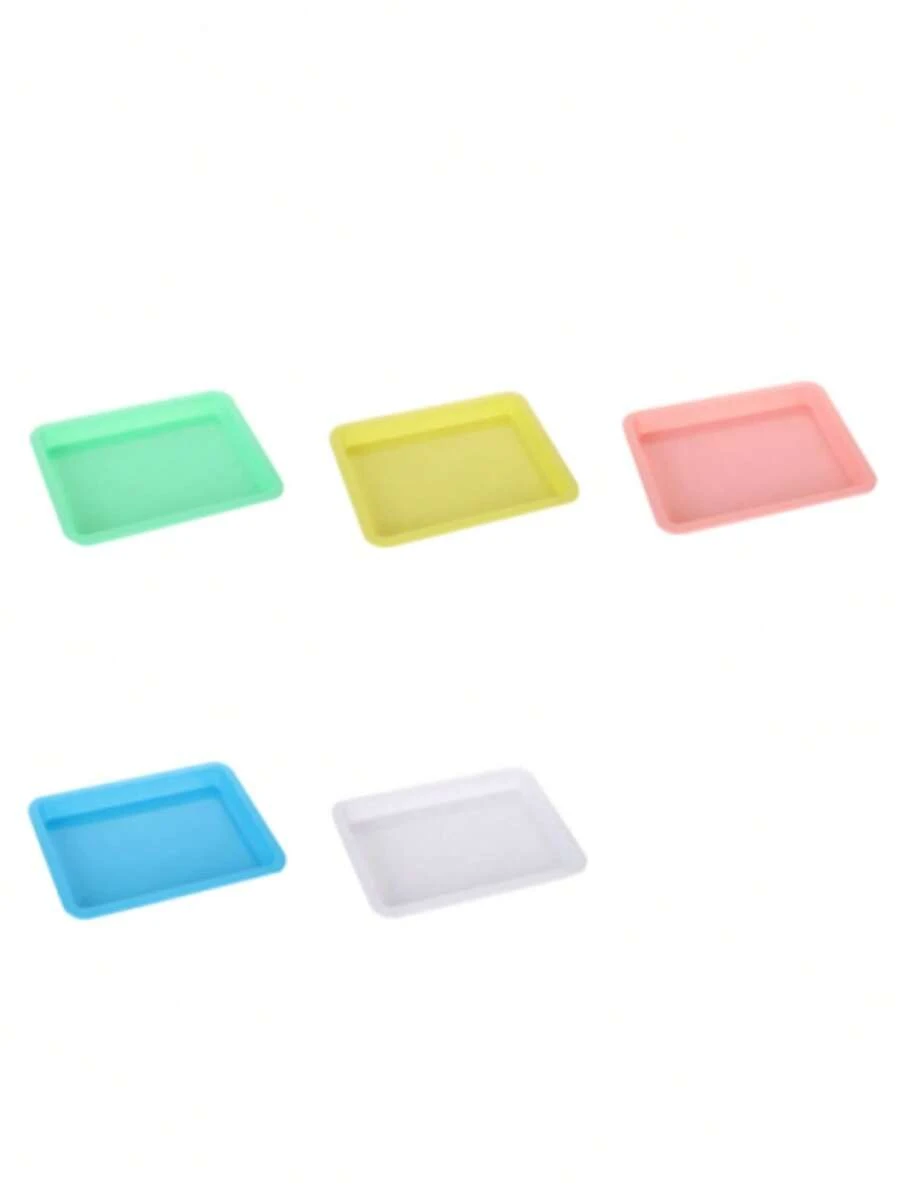 30/20个 A5尺寸加厚塑料托盘,浅盘,适用于颜料、工艺品,塑料材质,多用途塑料托盘 - 彩色 - 查看 1