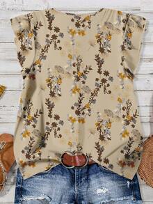 EMERY ROSE Women's Casual Floral Print Shirt, Suitable For Summer - Multicolor - View 6