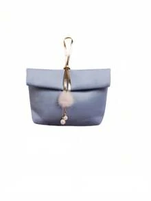 1个蓝色婚礼糖果袋 手提婚礼伴侣礼物 婚礼糖果袋 婚礼糖果盒 皮革手提单件婚礼糖果袋 - 藍色 - 查看 7