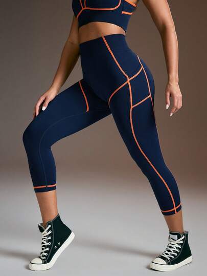  Powerista Women's 7/8 Length Sports Leggings Powerista Yoga Tights Seamless High Stretch Tummy Control Gym Leggings  Running Cycling Indoor Outdoor Yoga Seksi Chic For Daily Wear Running Cycling Yoga Studio Tennis Gym Indoor Outdoor Active