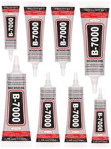 Keo dán đá B-7000, 15/25/50/110ML (3.7 Fl Oz), Keo dán trong suốt siêu chắc, chất lượng cao dùng trong chế tác trang sức, chống thấm nước, dẻo dai, thích hợp cho vải, điện thoại, làm trang sức. - Keo B7000 - Xem 4