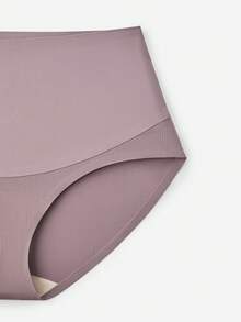 LUVLETTE Quần lót cạp cao Plus, định hình eo và bụng, màu tím thoáng khí dành cho nữ. - Màu tím - Xem 7