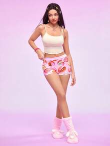 Eraneu 3 Pairs Women Casual Comfortable Cute Mid-Waist Boyshorts Panties - Multicolor - View 3