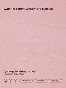 GLOWMODE Zen Fold Soft Lightweight Double-Sided Anti-Slip Foldable Yoga Mat Studio Gym Daily Active Wear - Pink - View 6