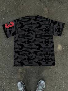 Manfinity EMRG Men's Street Camo 23 Number Print T-Shirt - Multicolor - View 2