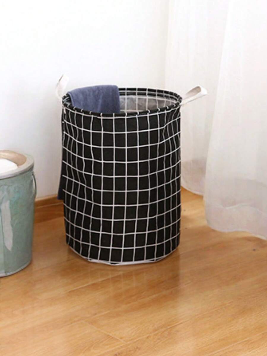 1 giỏ đựng quần áo bẩn gia đình, quà tặng, hộp đựng đồ có lưới, gấp gọn, chống thấm nước, cỡ lớn dùng cho phòng tắm, phòng ngủ và các phòng khác. Giỏ đựng quần áo bẩn, giỏ giặt, hộp đựng đồ phòng tắm, giỏ, giỏ đựng đồ, giỏ đựng quần áo gấp gọn. - màu đen - Xem 1