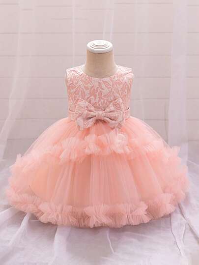 Glamorique Kids Đầm dạ hội bằng vải voan lưới cho bé gái, thanh lịch, phù hợp cho tiệc sinh nhật, sự kiện buổi tối, đám cưới, lễ rửa tội, sinh nhật lần thứ nhất.