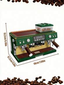 928PCS Creative Kitchen Building Block Set DIY 3D Assembly Retro Coffee Maker/Modern Coffee Maker/Bread Maker, Home Decor, Birthday Gift,House Model,Room Decoration - Pack Bag - View 3