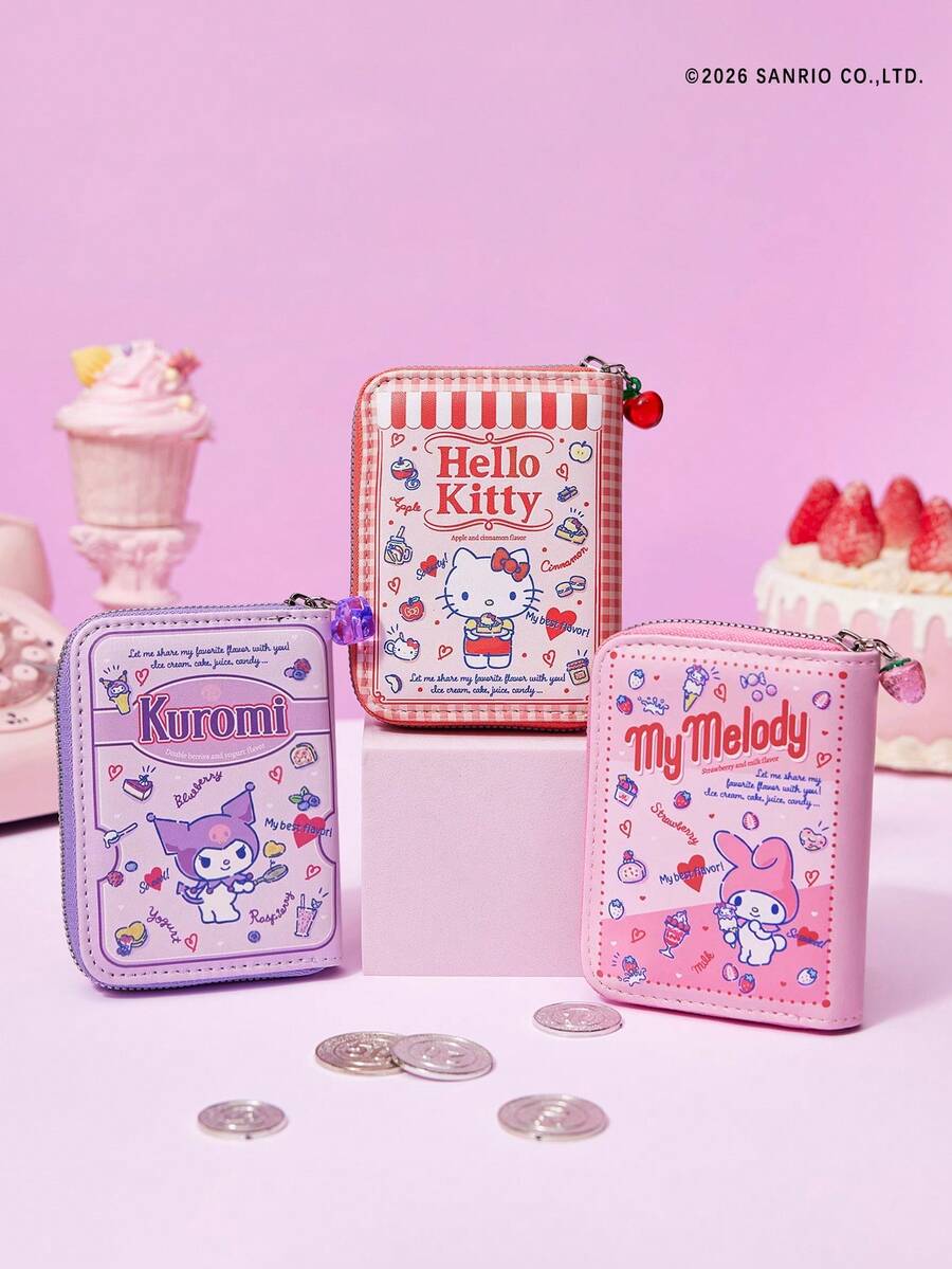 HELLO KITTY AND FRIENDS | Joivida 一款时尚的粉色便携式大容量钱包 - 彩色 - 查看 1