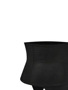 SHEIN Bawahan Korset Wanita - Hitam - View 3