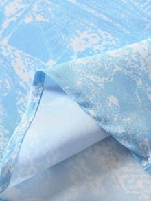 GlowEve Women's Printed A-Line Skirt, Elegant For Vacation, Daily Wear And Commuting - Mint Blue - View 6