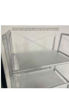 1 pieza Estantería de pie para el baño, en negro/blanco, estantería de almacenamiento para el balcón, estantería de almacenamiento de varios niveles para el baño, estantería simple para lavadora, adecuada para el baño y el balcón - Multicolor - Ver 6