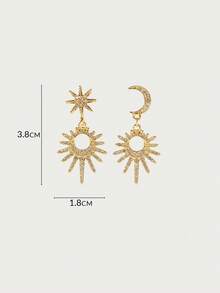 Glisma Pendientes para mujer, Premium/Dinero Viejo/Elegante, Sexy/Vintage, para Mamá/Mujer/Niña/Madre, Verano/Playa/Baile de Graduación/Fiesta, Chapado en Oro de 18K - Dorado - Ver 9