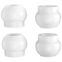 薰衣草石膏树脂水泥鱼缸、花盆、DIY干花、多肉植物小型吊盆模具 - 白色 - 查看 2