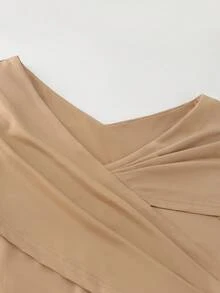 GlowEve 女士拼接设计收腰A字连衣裙，优雅百搭，适合度假、通勤、情人节、约会、法式街头风、复古派对等场合，早春/春夏新款，绿色长裙 - 彩色 - 查看 8