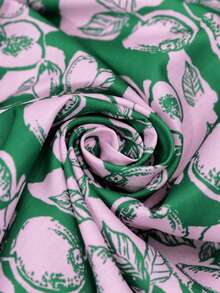 Vivid Eden Women's Floral Print Vacation Midi Halter Dress - Green - View 7