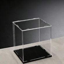 High Definition Clear Acrylic Display Box, Dustproof Protective Cover For Figurines, Toys & Preserved Flowers, Sturdy Acrylic Organizer With Black Base Option - 5mm Black PVC Base - View 5