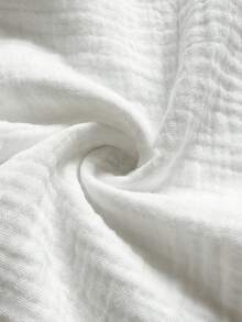 Maweii 大码优雅宽松休闲翻领灯笼袖白色简约时尚衬衫，白色衬衫，白色女式衬衫，女士假日服装，节日服饰，适合外出、聚会、度假 - 白色 - 查看 7