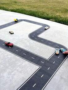 DIY Road & Railway Track Sticker Tape For Kids Black Road Toy Tape - View 5