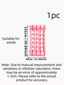 1 chiếc phao hơi sọc, phao bơi, phao chơi nước, đệm hơi - 1pc - Xem 2
