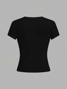 Glimmora Women's Casual Landscape Print T-Shirt, Summer - Multicolor - View 2