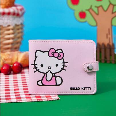 HELLO KITTY AND FRIENDS | Joivida A Pink Fashionable Portable Layered Storage Wallet