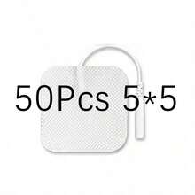 50片装 4*4cm 5*5cm 肌肉刺激器电极片 无纺布自粘式替换电极片，适用于TENS数字治疗仪 - 彩色 - 查看 8