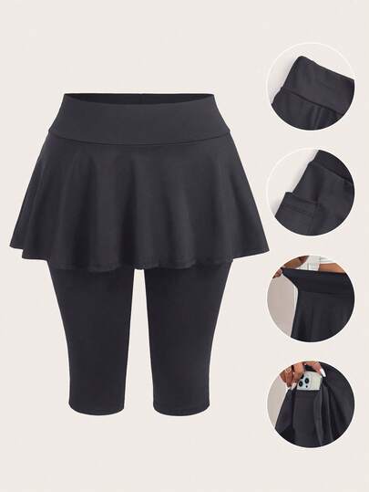 SHEIN EZwear Plus Size Leggings