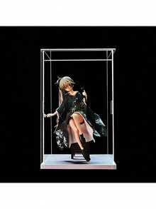 1 Piece Of Transparent White Acrylic Collectible Display Cabinet-Dustproof Storage Box, Suitable For Statues, Models, Dolls-Art Storage Display Rack - White - View 6
