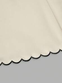 Pariaura Vestido mini de cárdigan ajustado y elegantemente bordado para mujer - Albaricoque - Ver 6